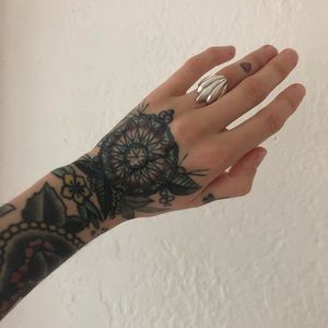 Vintage 925 Silver Shell Ring